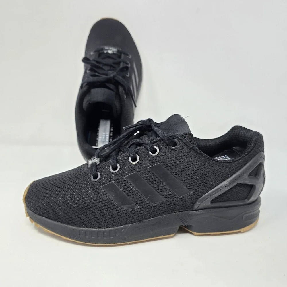 Adidas ZX Flux Core Black Gum Sole Sneakers EH3171 Mens 4 Womens 5.5